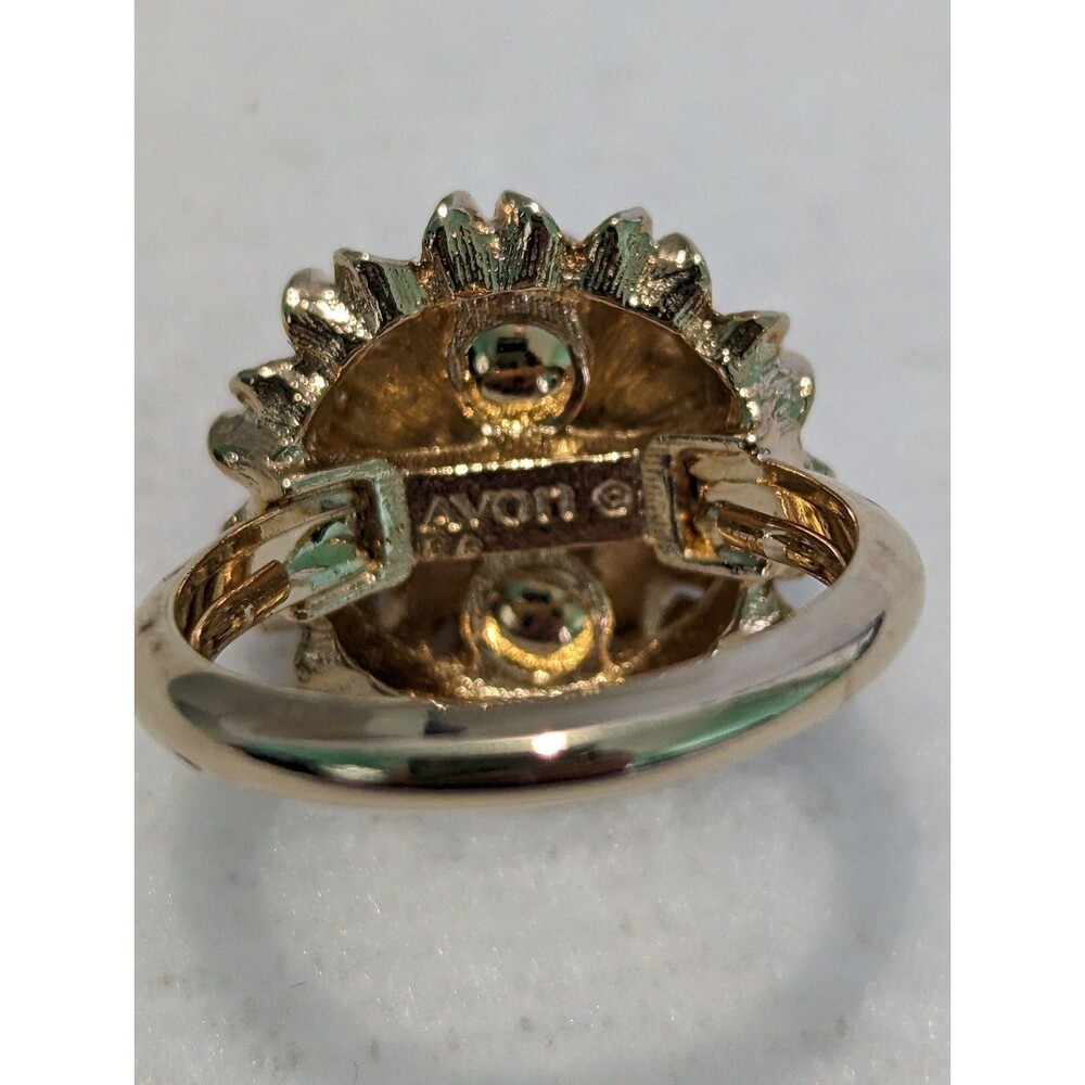 Vintage Avon Ring Sunflower in Box Size 4 - 4.5 - Picture 4 of 7